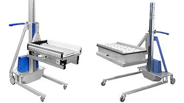 Mobile Lifter with Locking Roller Bed