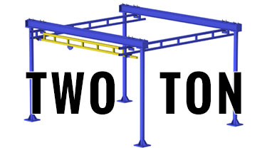 2-Ton Overhead Work Station Bridge Cranes