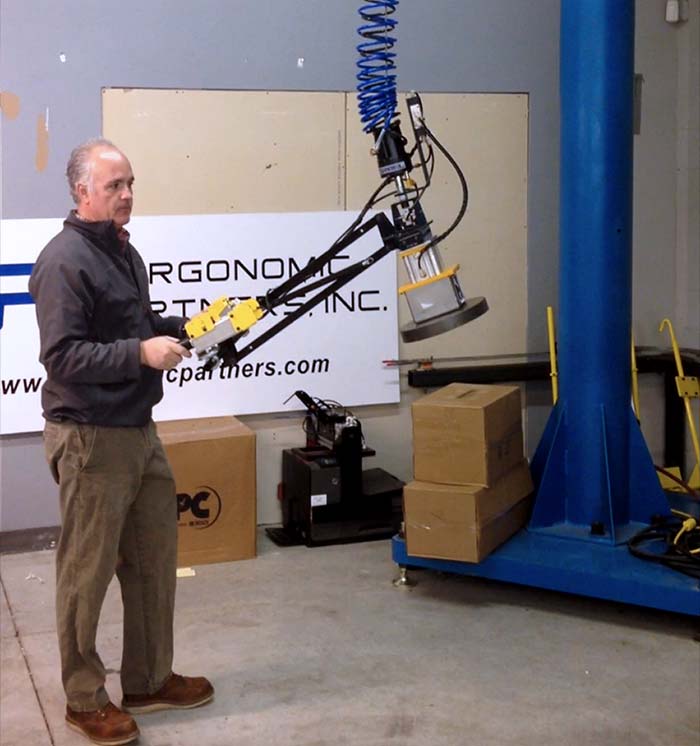 Air Actuated Magnet with Floating Handle