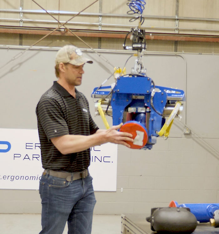 Custom Lift Assist for Picking Odd Shaped Parts