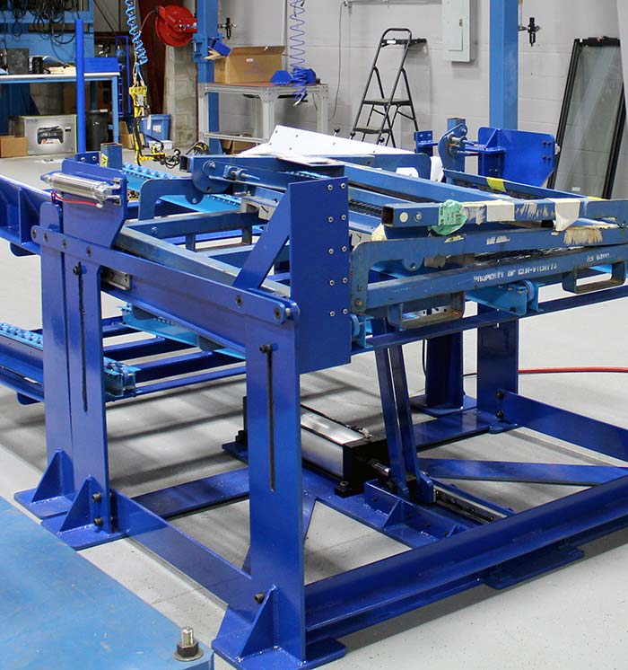 Custom Pallet Flow Conveyor for Windshields