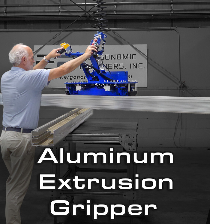 Pneumatic Gripper for Aluminum Extrusion
