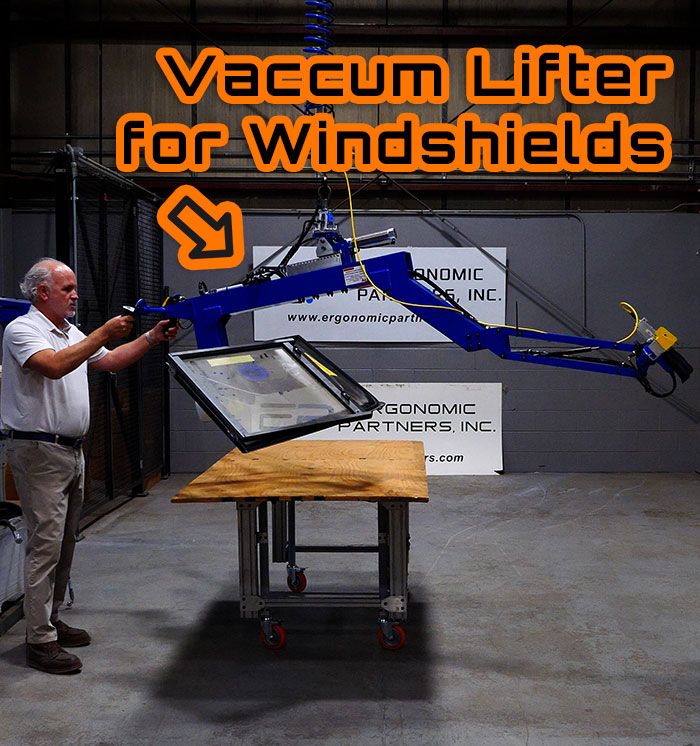 Custom Vacuum Lifter for Windshields