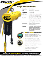 Budgit BEHC Electric Chain Hoist Brochure