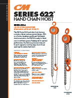 CM 622 Hand Chain Hoist Brochure