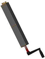 Dyna-Lift 4-Leg 12in Stroke Manual Pump SolidWorks Rendering