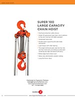Elephant Super 100 Large Capacity Chain Hoist Brochure