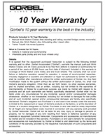 Gorbel Cranes 10-Year Warranty