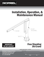 Gorbel Free Standing I-Beam Jib Manual