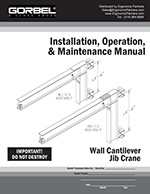 Gorbel Wall Cantilever I-Beam Jib Crane Manual