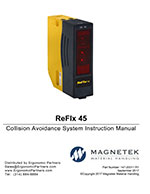 ReFlx 45 Crane Anti-Collision System, One Event, Hinged Bracket 