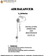 Unified Industries Pneumatic Cable Balancer Manual