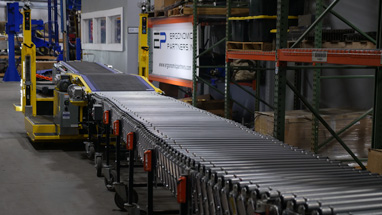 Gorbel Destuff-it with Conveyor Extension