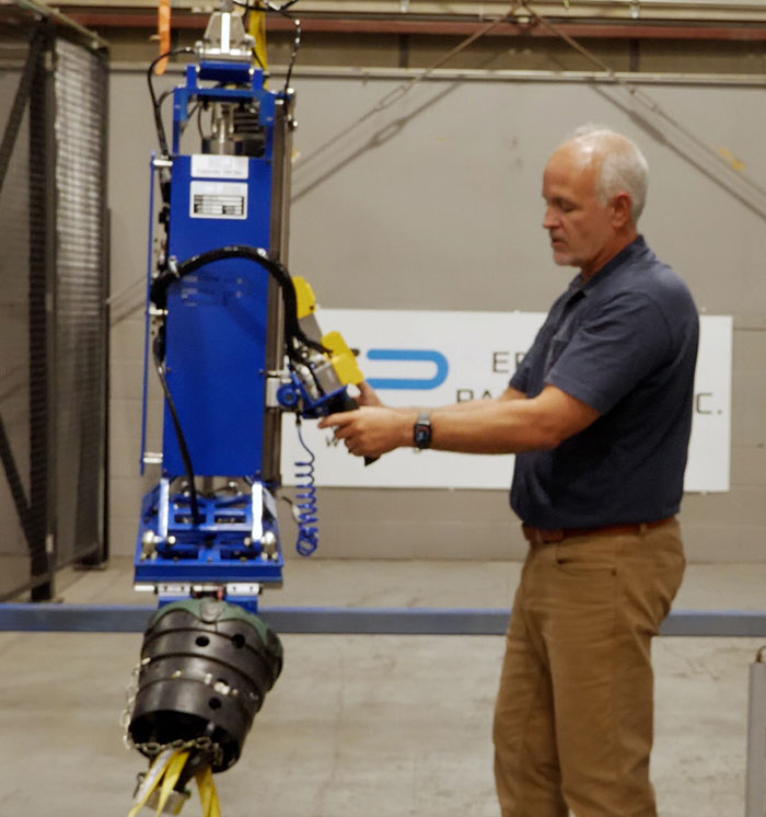 Grip and Pitch Tool for Loading and Unloading a Paint Line