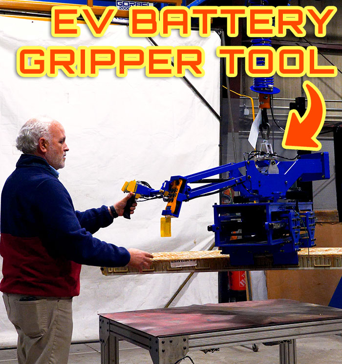 Grip, Lift, and Rotate Tool for EV Batteries