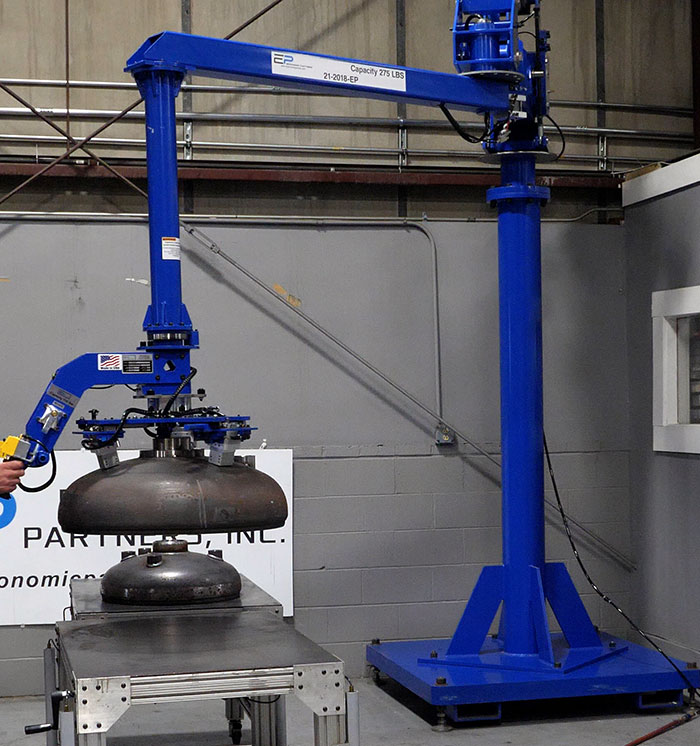 Lightweight Manipulator Arm (LMA-275) with Adjustable Magnetic Grippers for Tank Tops