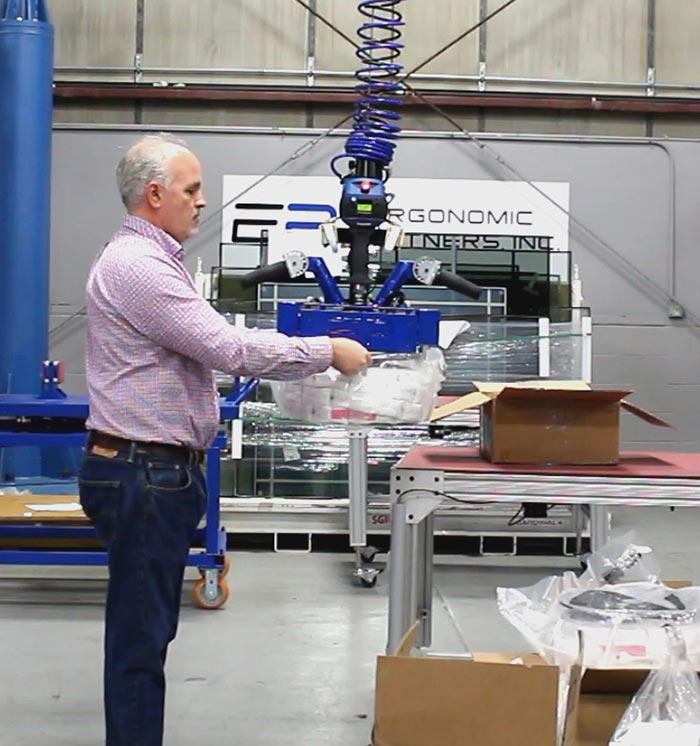 Packaging Spool Grip, Lift, and Transfer Tool