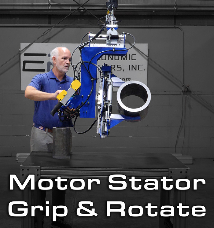 Grip and Rotate Tool for Motor Stators