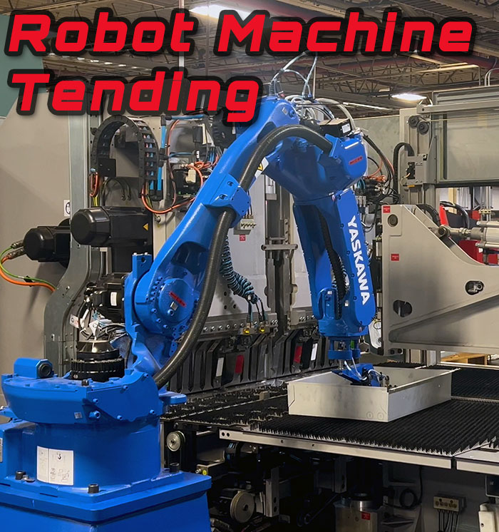 Robot Machine Tending for Steel Blanks