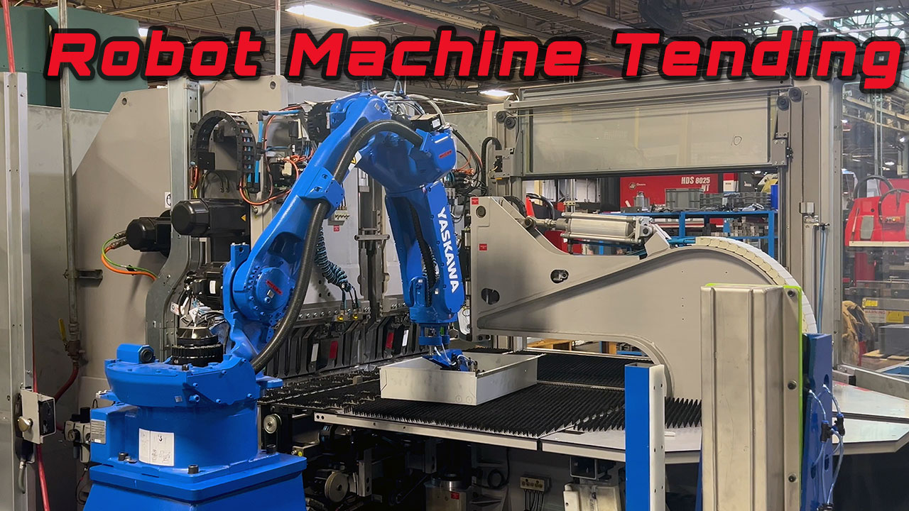 Automated CNC Machine Tending Robot and Cobot Cells