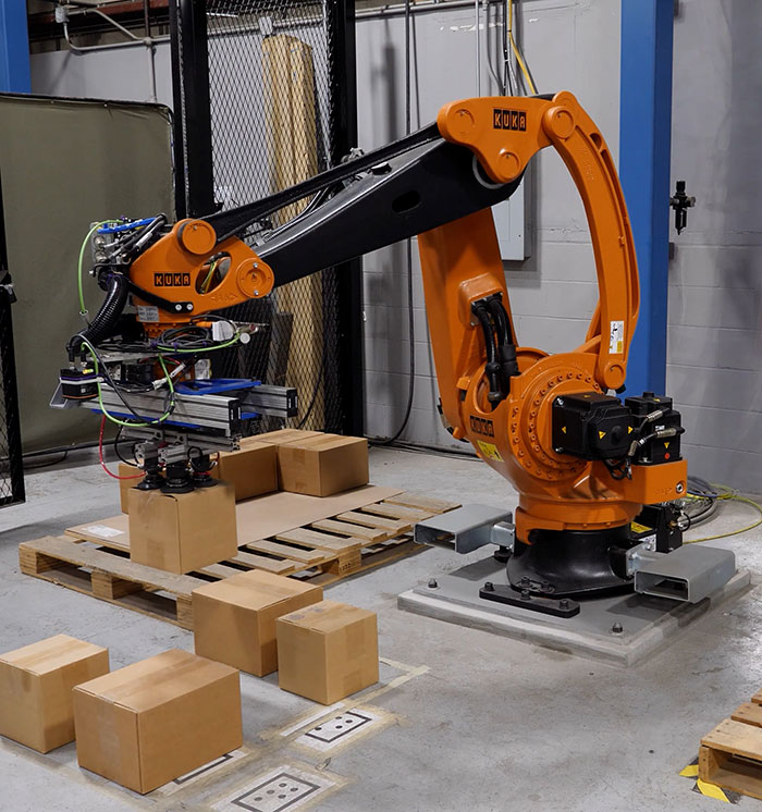 Robotic Palletizer for Boxes Demo