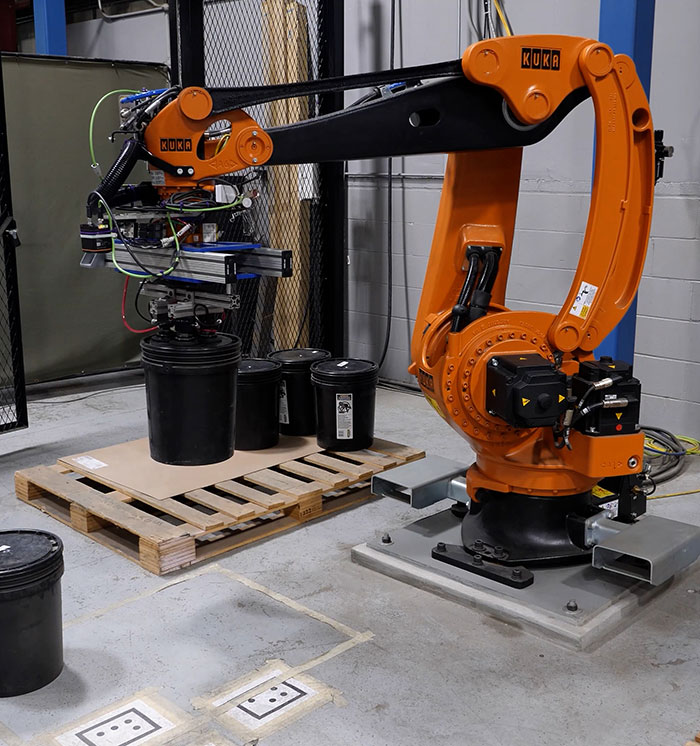 Robotic Palletizer for Pails Demo