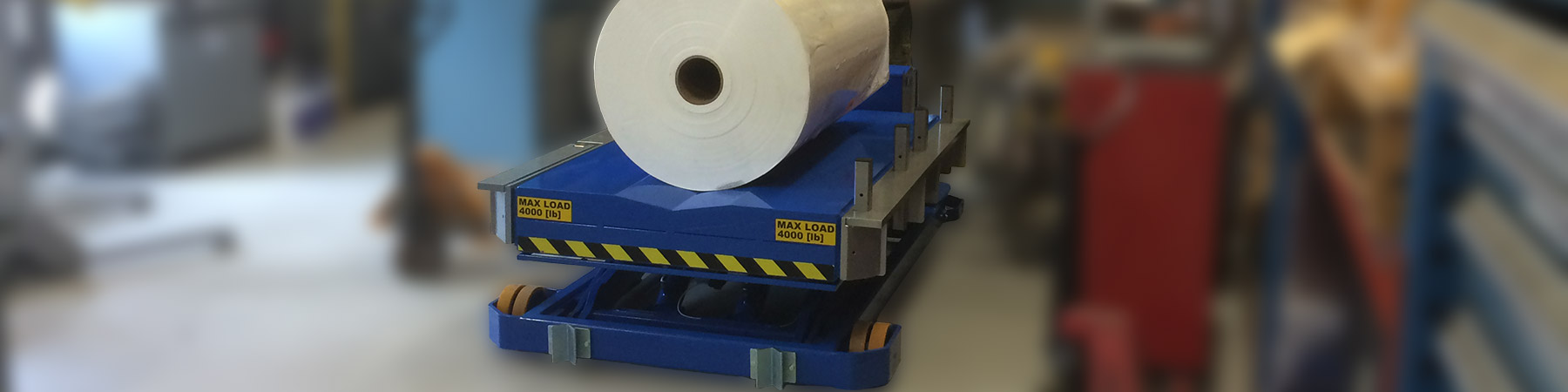 Portable Lifter for Paper Rolls