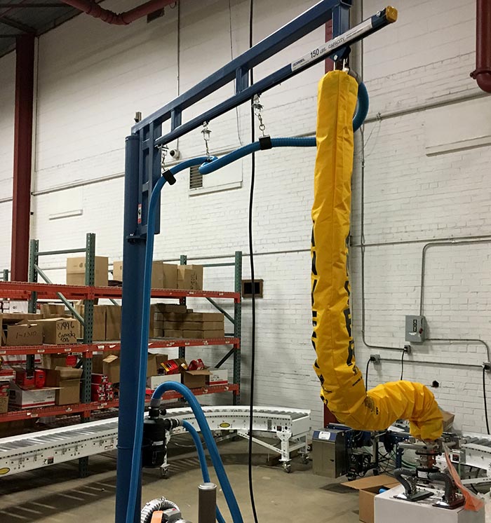 Vacuum Lifter and Jib Crane for Boxes