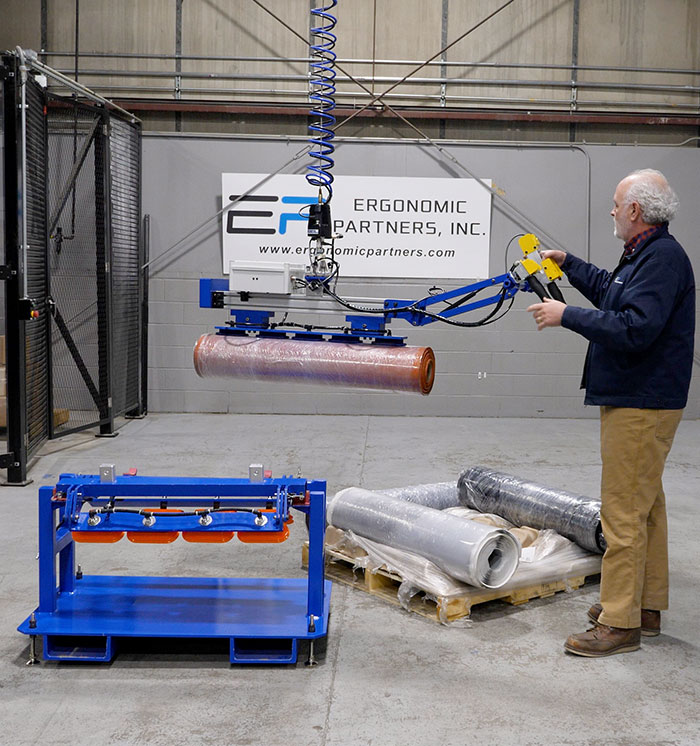 Vacuum Gripper Tool for 300 lb Rolls