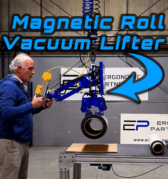 Vacuum Lifter for Magnetic Rolls
