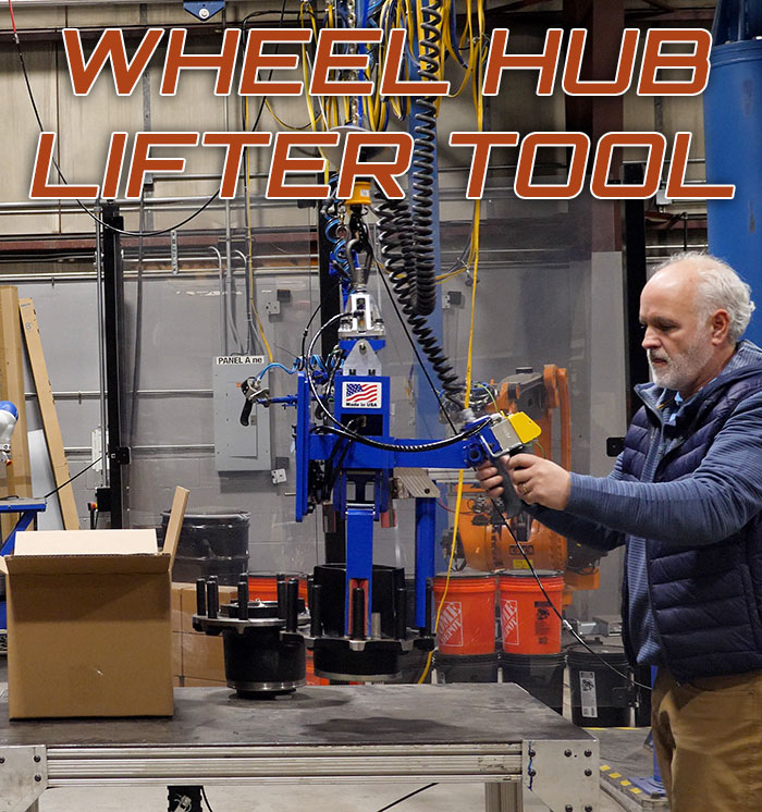 Wheel Hub Grip and Lift Tool