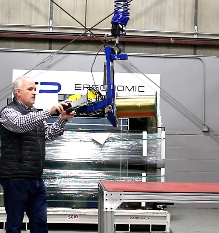 Wire Spool Grip and Pitch Tool for Creel Room