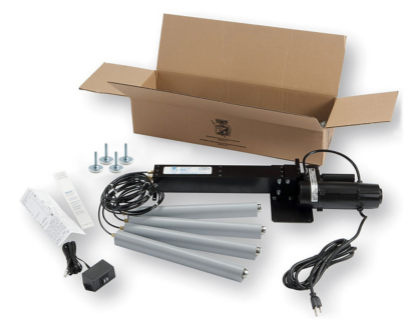 Dyna-Lift 4-Leg Electric Height Adjustable Kit, Stainless Steel Rod Ends & Feet