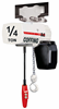 1/4-Ton Coffing JLC Electric Chain Hoist with Push Trolley