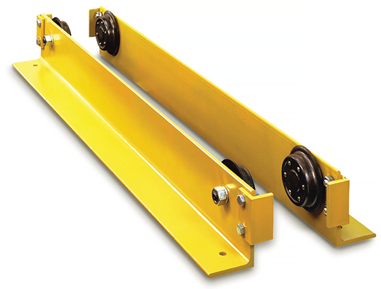 Yale 2-Ton Under Running Plain Push End Trucks with Forged Wheels, 905362