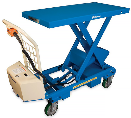 Bishamon BX-50B Battery Operated MobiLift Table, Capacity 1,100 lbs