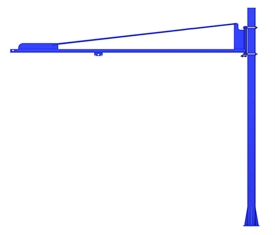 Gorbel TSJ50 Free Standing Tool Balancer Jib Crane