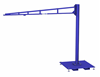 Gorbel TSJ150 Free Standing Tool Balancer Jib Crane with Portable Base
