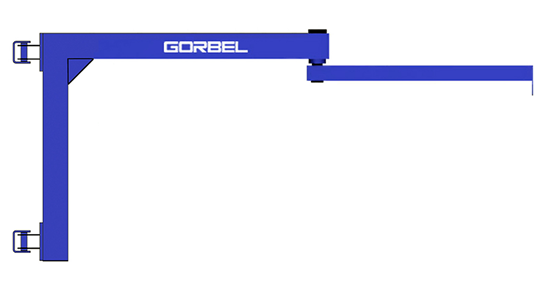 Gorbel AJ200 Wall Mounted Articulating Jib Crane