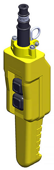 Conductix 2-Button 80 Series Pistol Grip Pendant all Single-Speed