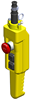 Conductix 3-Button 80 Series Pistol Grip Pendant, with E-Stop