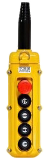 5-Button Magnetek SBN-5 Pendant with E-Stop Button