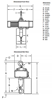 1/2-Ton Gorbel GS Electric Chain Hoist, Dimensions