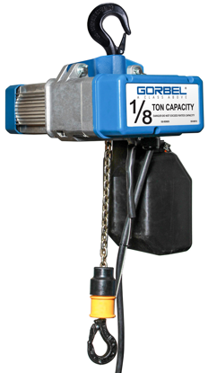 1/8-Ton Gorbel GS Electric Chain Hoist, Three Phase, GECH-1/8