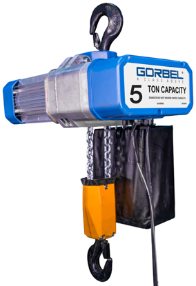 5-Ton Gorbel GS Electric Chain Hoist, Three Phase, GECH-5