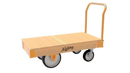 Nutting Wood Deck Platform Truck w/ Wood Frame